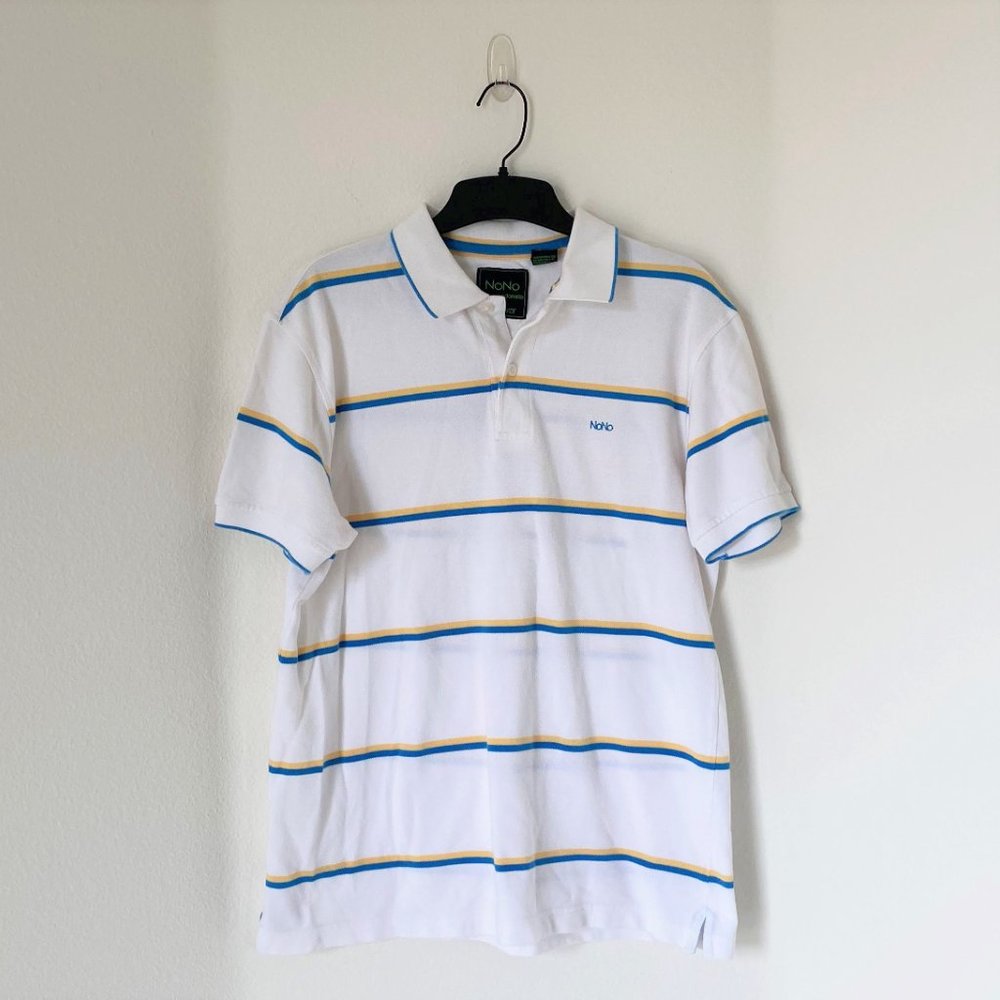 NONO - Men's Polo Shirt, White, Medium